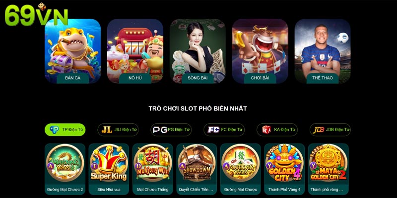Kho game siêu khủng, hấp dẫn tại 69VN được người chơi đánh giá cao